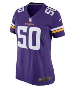 Alternative view of Levi Drake Rodriguez Minnesota Vikings Nike Women's Game Jersey -  Purple