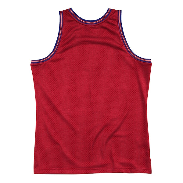 Philadelphia 76ers Hardwood Classics Blown Out Fashion Jersey - Red - Image 3