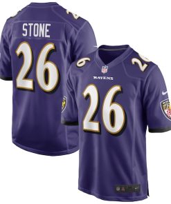 Geno Stone Baltimore Ravens Nike Game Jersey - Purple