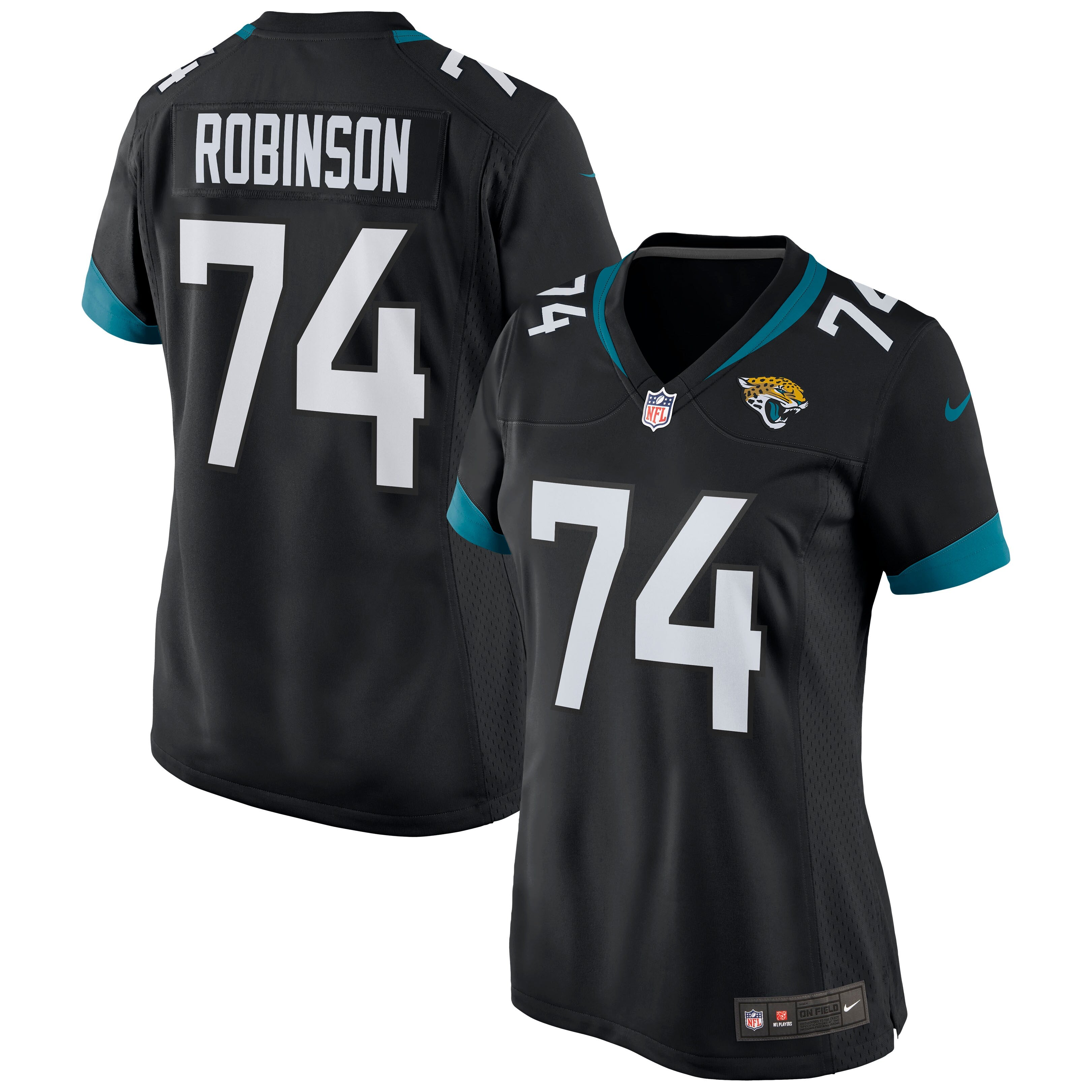 Cam Robinson Jacksonville Jaguars Nike Women's Game Jersey - Teal/Black - Image 6