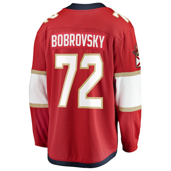 Sergei Bobrovsky Florida Panthers 2025 Stanley Cup Champions Breakaway Jersey - Red - Image 3