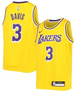 Anthony Davis Los Angeles Lakers Nike Youth Swingman Jersey - Icon Edition - Gold