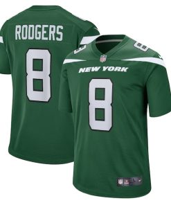 Aaron Rodgers New York Jets Nike Game Jersey - Gotham Green/Black/White