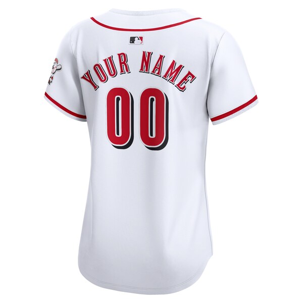Cincinnati Reds Nike Women's Home Limited Custom Jersey - White - Image 3