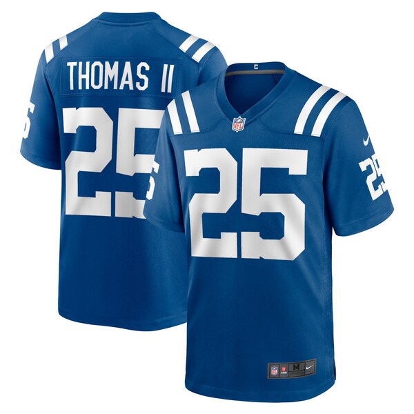 Rodney Thomas II Indianapolis Colts Nike Game Player Jersey - Royal/Blue - Image 2