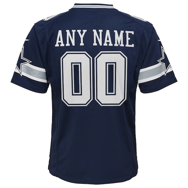 Dallas Cowboys Nike Youth Custom Game Jersey - Navy - Image 3