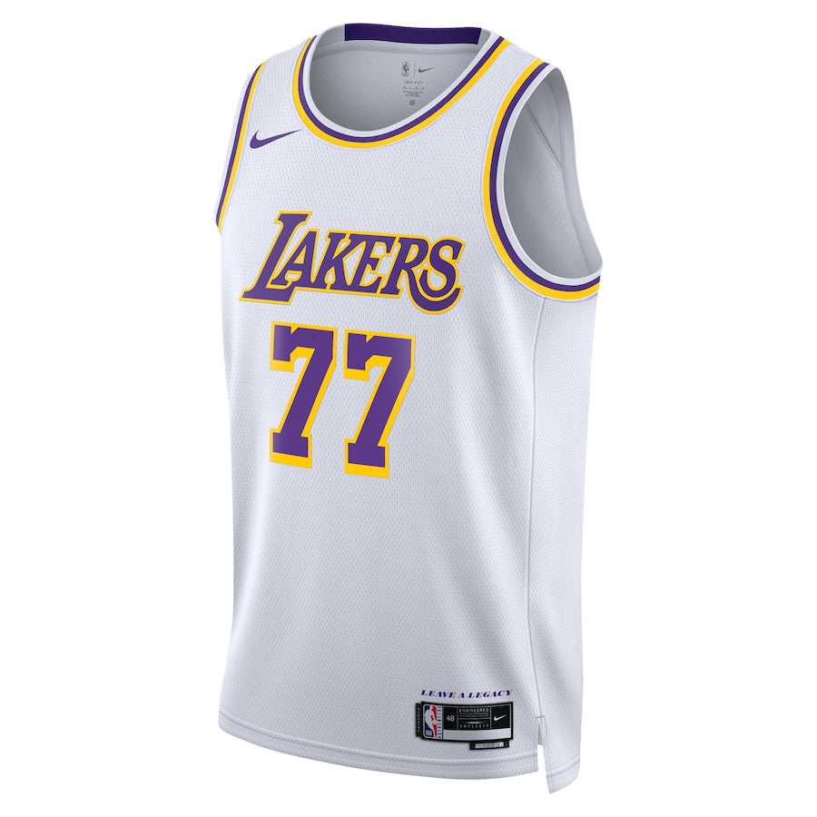 Luka Don?i? Los Angeles Lakers Nike Association Edition Unisex Swingman Jersey - White - Image 2