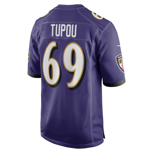 Josh Tupou Baltimore Ravens Nike Team Game Jersey - Purple - Image 4