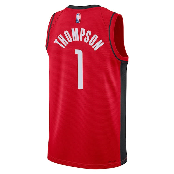 Amen Thompson Houston Rockets Nike Youth Swingman Jersey - Icon Edition - Red - Image 3