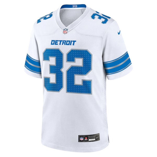 Brian Branch Detroit Lions Nike White Game Jersey - White/Blue - Image 3
