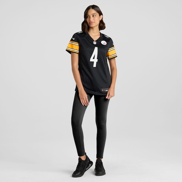 DK Metcalf Pittsburgh Steelers Nike Women's Team Game Jersey - Black - Image 5
