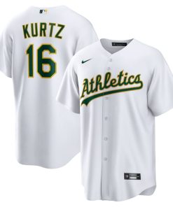Nick Kurtz Athletics Nike Home Replica Jersey - White