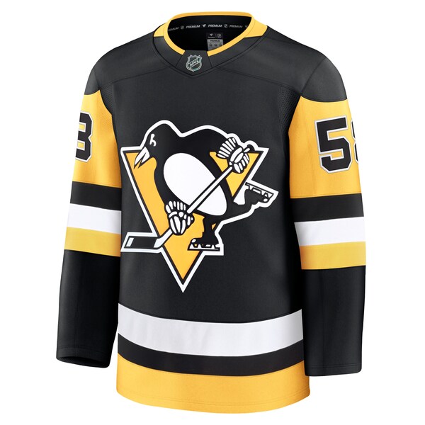 Kris Letang Pittsburgh Penguins Home Premium Jersey - Black - Image 3