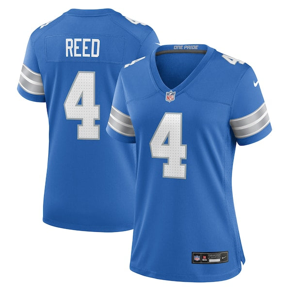 D.J. Reed Detroit Lions Nike Women's Team Game Jersey - Blue