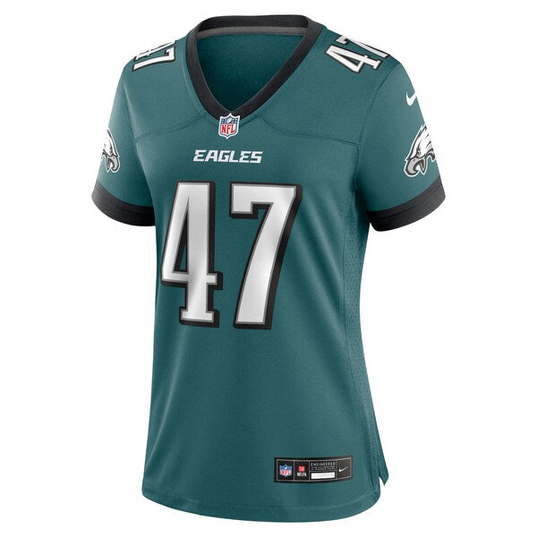 Charley Hughlett Philadelphia Eagles Nike Women's Team Game Jersey - Midnight Green - Image 3