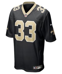 Alternative view of Jonas Sanker New Orleans Saints Nike Team Game Jersey -  Black