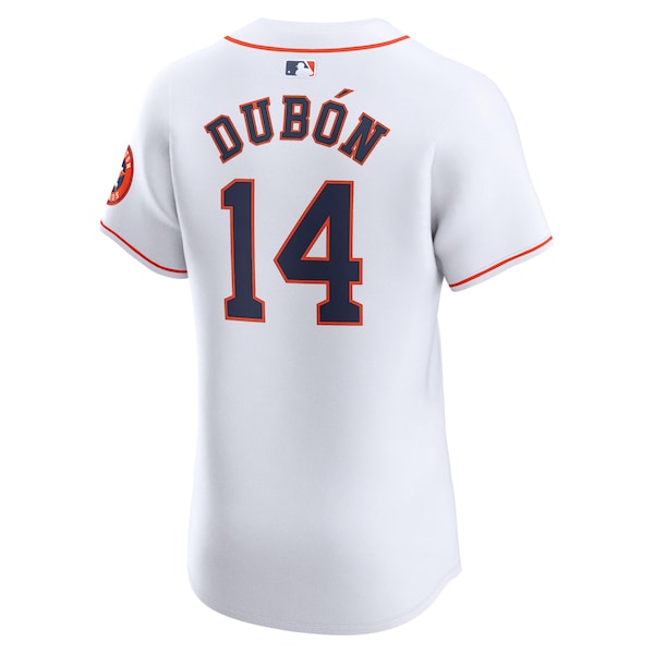 Mauricio Dubon Houston Astros Nike Home Elite Player Jersey - White - Image 3