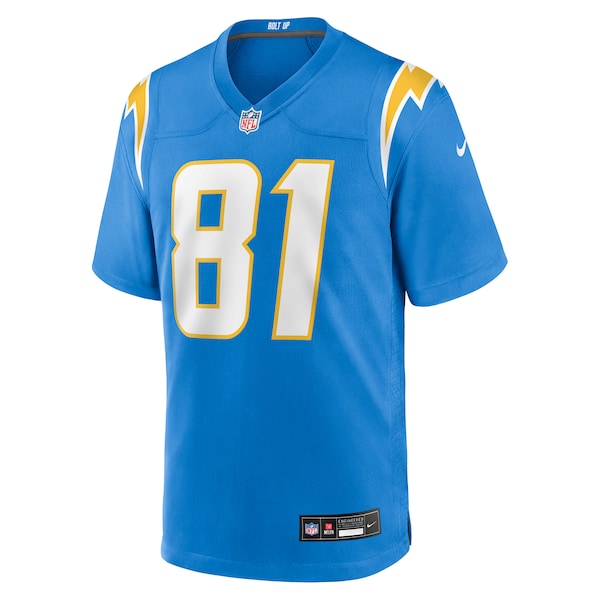 Mike Williams Los Angeles Chargers Nike Team Game Jersey - Powder Blue - Image 2
