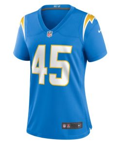 Alternative view of Tuli Tuipulotu Los Angeles Chargers Nike Women's Team Game Jersey - Powder Blue