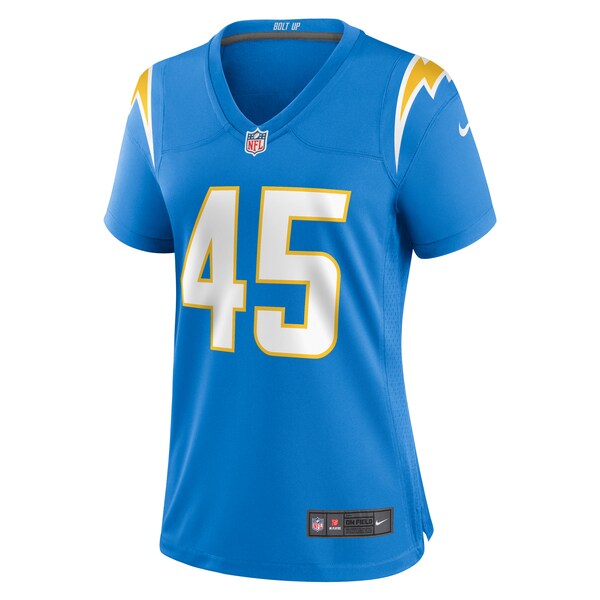 Tuli Tuipulotu Los Angeles Chargers Nike Women's Team Game Jersey - Powder Blue - Image 2