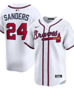 Deion Sanders Atlanta Braves Nike Limited Player Jersey - White
