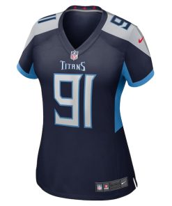 Alternative view of Shakel Brown Tennessee Titans Nike Women's  Game Jersey -  Navy