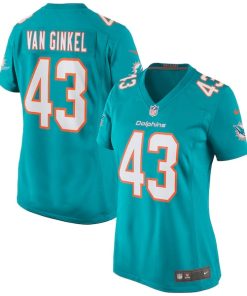 Andrew Van Ginkel Miami Dolphins Nike Women's Game Jersey - Aqua