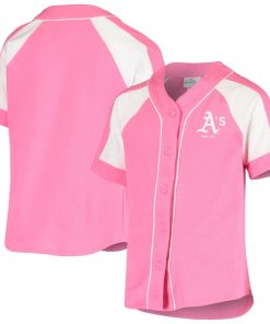 Oakland Athletics Youth Team Spirit Fashion Jersey - Pink