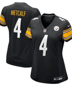 DK Metcalf Pittsburgh Steelers Nike Women's Team Game Jersey -  Black