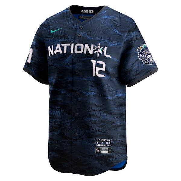 Lourdes Gurriel Jr. National League Nike 2023 MLB All-Star Game Limited Player Jersey - Royal - Image 2