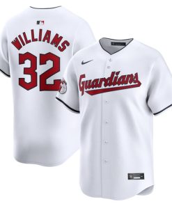 Gavin Williams Cleveland Guardians Nike Home Limited Player Jersey - White