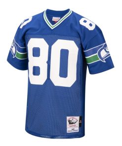 Alternative view of Steve Largent Seattle Seahawks 1985 Authentic Throwback Retired Player Jersey - Royal