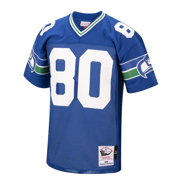 Steve Largent Seattle Seahawks 1985 Authentic Throwback Retired Player Jersey - Royal - Image 2
