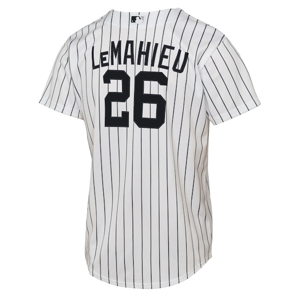 DJ LeMahieu New York Yankees Nike Youth Home Replica Player Jersey - White - Image 3