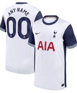 Alternative view of Tottenham Hotspur Nike Youth 2024/25 Home Replica Custom Jersey - White