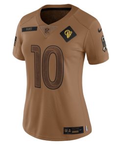 Alternative view of Cooper Kupp Los Angeles Rams Nike Women's 2023 Salute To Service Limited Jersey - Brown