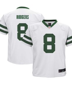 Aaron Rodgers New York Jets Nike Preschool Alternate Game Jersey - White/Green