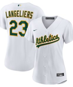 Shea Langeliers Athletics Nike Women's Home Replica Jersey - White