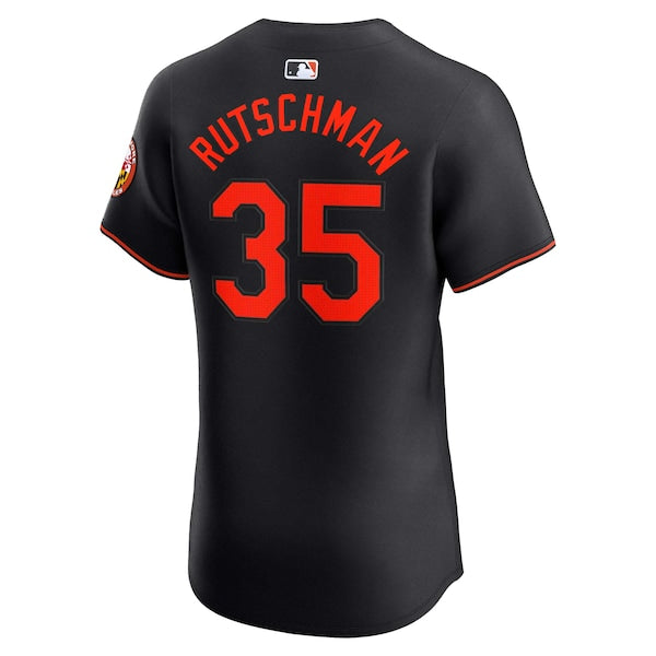 Adley Rutschman Baltimore Orioles Nike Alternate Elite Player Jersey - Black - Image 4