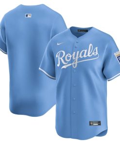 Kansas City Royals Nike Alternate Limited Jersey - Light Blue/White