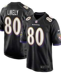 Isaiah Likely Baltimore Ravens Nike Alternate Game Jersey - Black