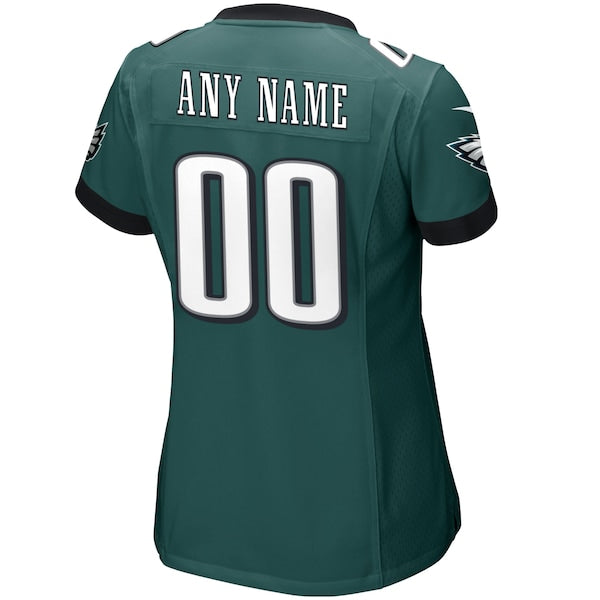 Philadelphia Eagles Nike Women's Custom Game Jersey - Midnight Green - Image 3