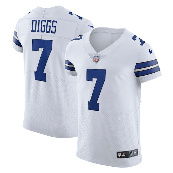 Trevon Diggs Dallas Cowboys Nike Vapor Elite Jersey - White/Navy - Image 2