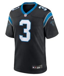 Alternative view of Princely Umanmielen Carolina Panthers Nike Team Game Jersey -  Black