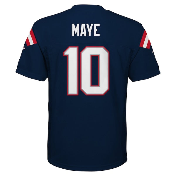 Drake Maye New England Patriots Youth Replica Player Jersey - Navy - Image 3