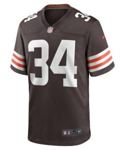 Alternative view of Jerome Ford Cleveland Browns Nike Game Player Jersey - Brown