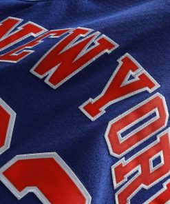 Alternative view of Patrick Ewing New York Knicks 1991/92 Hardwood Classics Swingman Jersey - Blue