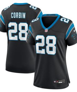 Jashaun Corbin Carolina Panthers Nike Women's Team Game Jersey -  Black