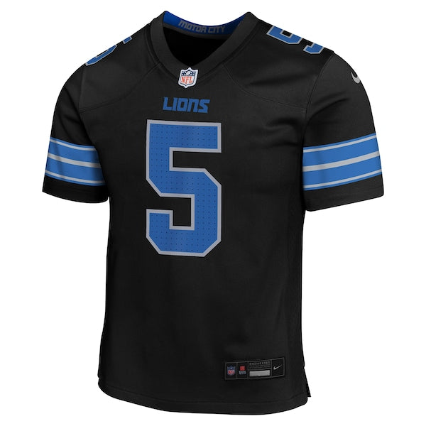 David Montgomery Detroit Lions Nike Youth Alternate Player Game Jersey - Black - Image 2