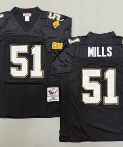 Sam Mills New Orleans Saints Authentic Throwback Retired Player Jersey